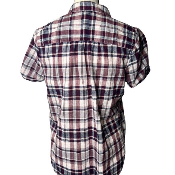 Lucky Brand Women’s Plaid Button Up Shirt Size M - Picture 2 of 4